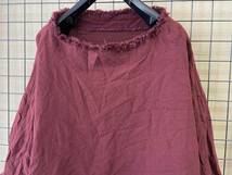 【HaaT ISSEY MIYAKE/ハート イッセイミヤケ】Lace Pullover Wool Cutsew size2 MADE IN JAPAN レース部分使い プルオーバー カットソー_画像2