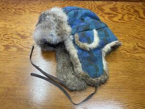 【HAT attack NEWYORK/ハットアタック】Rabbit Fur Flight Cap ラビットファー フライトキャップ パイロットキャップ 耳当て付き 帽子