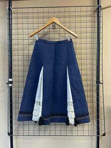 【TOGA PULLA/トーガプルラ】TOGA ARCHIVES Coating Flare Skirt size36 MADE IN JAPAN ポリウレタンコーティング フレアスカート