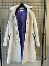 【Paul Smith/ポールスミス】Wool Alpaca Shaggy Duffel Coat size38 羊毛 アルパカ混 シャギー ダッフルコート レディース アウター_画像3