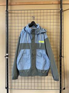 美品【NineMicrophones/ナインマイクロフォンズ】2-Color Zip Up Nylon Blouson sizeM ジップアップ ナイロンブルゾン ジャケット