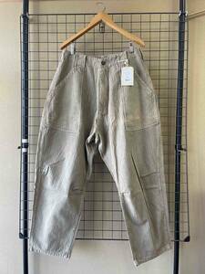 タグ付き 未着用【Liberaiders/リベレイダース】GARMENTDYED HERRINGBONE PANTS BEIGE size34 ガーメントダイ ヘリンボーン パンツ