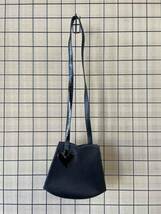 MADE IN FRANCE【CHRISTIAN LACROIX/クリスチャンラクロワ】Mini Shoulder Bag BLACK ミニ ショルダーバッグ レザー ブラック フランス製_画像1