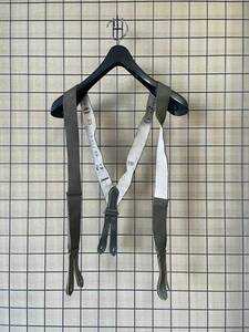 【Vlas Blomme/ヴラスブラム】SUSPENDER サスペンダー VINTAGE ビンテージ レザー×ゴム 