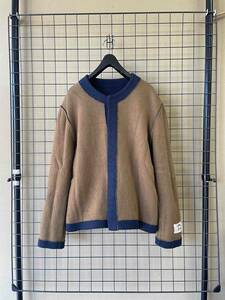 【SUNSEA/サンシー】Double Face Reversible Knit Cardigan ダブルフェイス リバーシブル ニット カーディガン キャメル×ネイビー