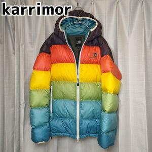 カリマー ダウンジャケット レインボー karrimor ダウン マルチカラー M フェザー メンズ ファッション 男性 アウター カラフル レディース