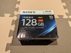 SONY　128GB 1回録画用 ブルーレイディスク　BD-R XL 4倍速　10BNR4VAPS4　10枚