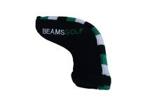 【美品】BEAMS GOLF(ビームスゴルフ) パターカバー 黒緑 ゴルフ用品 2312-0120_画像1