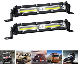 2個セット LEDワークライト 自動車用ロングバーライト スポットライト 12/24V SUV ATV トラック 4x4 UAZ ボート オートバイ用フォグランプ