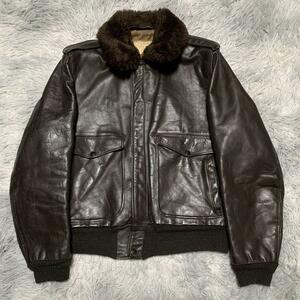 美品 SCHOTT レザージャケット is674ms ボア G-1 TALON