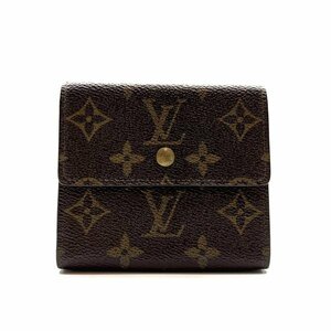 LOUIS VUITTON ルイヴィトン M61652 ポルトモネビエカルトクレディ Wホック 財布 モノグラム ブラウン 茶色 コンパクト 管理RY23005182