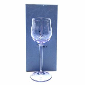 未使用 MEISSEN マイセン グラス 波の戯れ 赤 ワイングラス バイオレット 紫 パープル 酒器 食器 カリガラス 箱付き 管理RY23005263