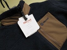 新品正規 Marmot マーモット 海外限定 バルキー厚手ボア ジップアップフリース ジャケット メンズ100(L)ネイビー(NA) 直営店購入 JKW0902_画像4