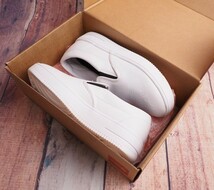 新品正規 ノースフェイス 海外限定 軽量 エコレザー SLIP ON OG スニーカー/スリッポン 26cm ホワイト(WHT) 直営店購入_画像5