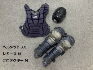 ミズノ 一般 軟式用 キャッチャー防具　ヘルメット/レガース/プロテクター