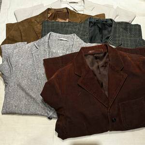 テーラードジャケット まとめ5枚セット M~Lサイズ チロコロ クロコダイル J PRESS NEW YORKER BURBERRY LONDON