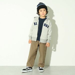 新品XLARGE KIDS WEB限定 アーチロゴ裏シャギージップパー100cm