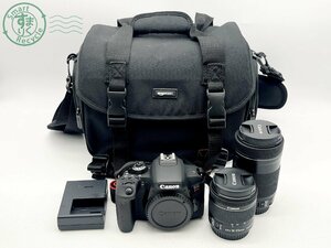 12440820　■ 1円~ Canon キヤノン EOS Kiss X9i 一眼レフデジタルカメラ レンズ2点セット EFS 18-55㎜ 55-250㎜ カメラバッグ付き