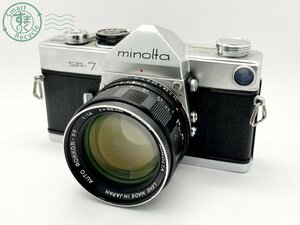 12412009　■ Minolta ミノルタ SR-7 一眼レフフィルムカメラ AUTO ROKKOR-PF 1:1.4 f=58㎜ 空シャッターOK カメラ