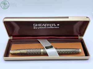 12422124　★ SHEAFFER シェーファー14K GF 万年筆 ペン先 14K 585 カートリッジ式 ゴールド ブラック 文具 筆記用具 中古