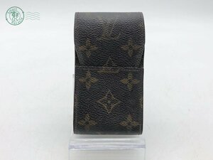 12442345　▽ LOUIS VUITTON ルイ ヴィトン M63024 CT0023 たばこケース モノグラム エテュイ シガレット レザー ブラウン ブランド小物