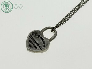 12282539　☆ TIFFANY＆Co ティファニー リターントゥ ハートプレート ネックレス AG925 アクセサリー ペンダント 中古