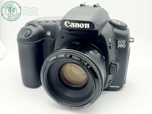 12423985　■ Canon キヤノン EOS 20D 一眼レフデジタルカメラ CANON LENS EF 50㎜ 1:1.8 Ⅱ バッテリー無し 通電未確認 ジャンク