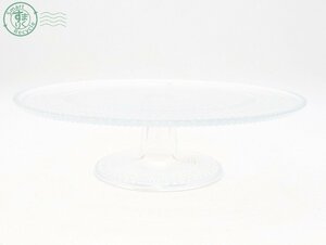 11285040　◎ iittala イッタラ Kastehelmi カステヘルミ ケーキスタンド 315mm クリア 北欧食器 中古