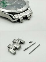 12440794　◇ 1円～! OMEGA オメガ Seamaster シーマスター 120ｍ 196.1501 Cal.1438 黒文字盤 デイト ベルト難有り メンズ QZ 腕時計 中古_画像4