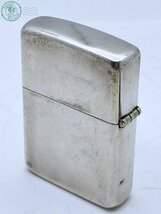 12641861　★ 1円～ ZIPPO ジッポー ライター STERLING スターリング シルバー プレーン 無地 着火未確認 喫煙グッズ 喫煙具 ジャンク 中古_画像1