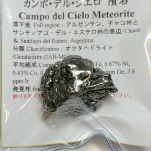 【E7918】 カンポ・デル・シエロ隕石 隕石 隕鉄 メテオライト 天然石 パワーストーン カンポ