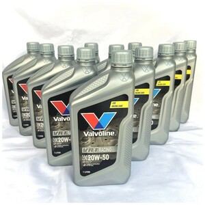 【メーカー値上げ直前】NEWボトル1L　Valvoline バルボリン　VR1 Racing　レーシングオイル　20W-50　SN/CF　鉱物油　お買得12本セット