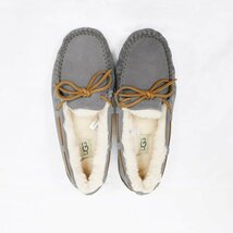 UGG アグ dakota ダコタ モカシン レディース スリッポン ムートンシューズ スエード ローファー ピューター（グレー）未使用品☆_画像7