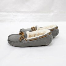 UGG アグ dakota ダコタ モカシン レディース スリッポン ムートンシューズ スエード ローファー ピューター（グレー）未使用品☆_画像6