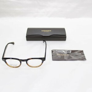 OLIVER PEOPLES オリバーピープルズ 眼鏡 メガネフレーム Sheldrake-j 8108 ブラウングラデーション ケース・クロス付き 未使用品☆