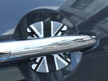 BMW MINI ミニクーパー などに最適 ドア ハンドル プロテクター 4枚セット 全2色 汎用 ガード ドアノブ ドアオープナー 傷防止 ステッカー_画像9