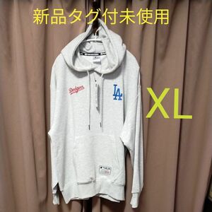 XL　新品タグ付未使用　公式　MLB メジャーリーグ　ベースボール　ドジャース　パーカー　パイル生地 　大谷翔平　山本由伸　刺繍