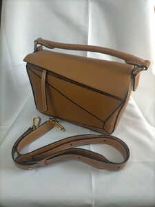 【新品】ロエベ LOEWE パズルバッグ 2way スモール ショルダーバッグ ライトキャメル