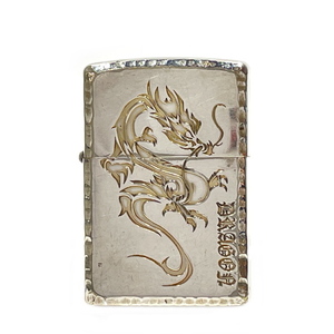 中古B/標準 ZIPPO ジッポ オイル ライタードラゴン 龍 辰 竜 07年製 ハンマートーン 鎚目 喫煙具 嗜好品 ユニセックス 20444644