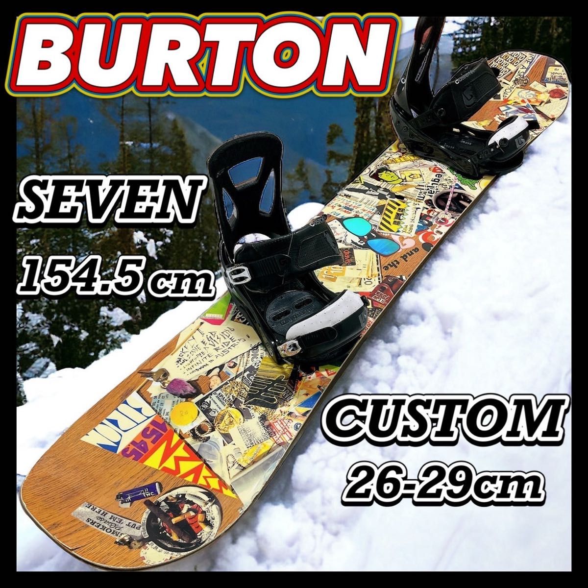美品 BURTON 2点セット メンズ スノーボード 板 ボード プロセス