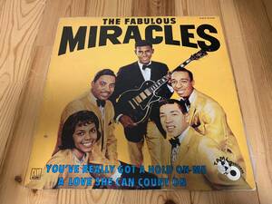 見本盤LP THE FABULOUS MIRACLES/ザ・ファビュラス・ミラクルズ YOU'VE REALLY GOT A HOLD ON ME