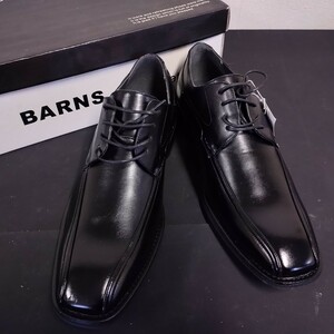 W04 BARNS soho street バーンズ ビジネスシューズ ブラック 黒 メンズ シューズ 革靴 フォーマル 25.5センチ 箱付き 未使用品 タグ付き