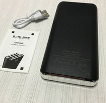 50000mAh大容量 モバイルバッテリー 3台同時充電可能　急速充電 大容量 LED ライト搭載 PSE認証済 カラー：ブラック アウトドア 防災用品_画像8