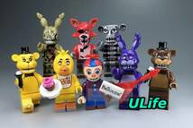 A８体セット LEGO レゴ互換 ファイブナイツアットフレディーズ ミニフィグ フィギュア ミニチュア FNAF バルーンボーイ 送料無料 匿名配送_画像3