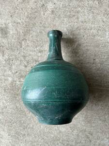 花器 花瓶 壺 郵政大臣　青銅　記念品　当時物　コレクション　アンティーク