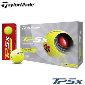 テーラーメイド TP5X ゴルフボール 1ダース（12球入り）イエロー 日本正規品 TaylorMade 2021 送料無料 即納