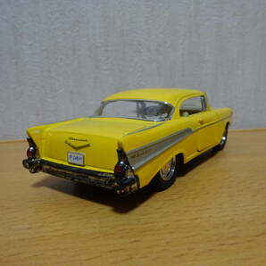 1/40 シボレー 1957年 ミニカー 中古 黄色 送料￥300 ベルエア アメ車 クラシック ジャンクの画像3