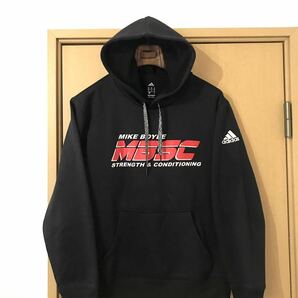 海外輸入古着☆adidas×MBSC☆裏起毛スウェットパーカーフーディーL