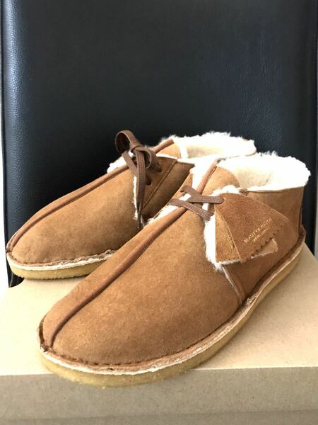 新品未使☆定価33.000円☆Clarks×BEAUTY&YOUTH別注CLARKSクラークスDESERT TREK/デザートトレック/別注ムートンインナーブーツ8