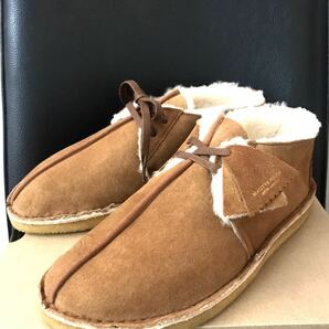 新品未使☆定価33.000円☆Clarks×BEAUTY&YOUTH別注CLARKSクラークスDESERT TREK/デザートトレック/別注ムートンインナーブーツ8